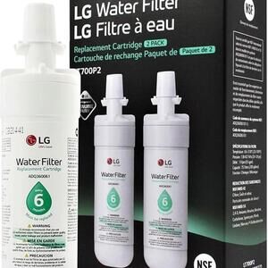 NIB Two Pack LG Brand LT700P2 Water Filter Replacement Cartridge